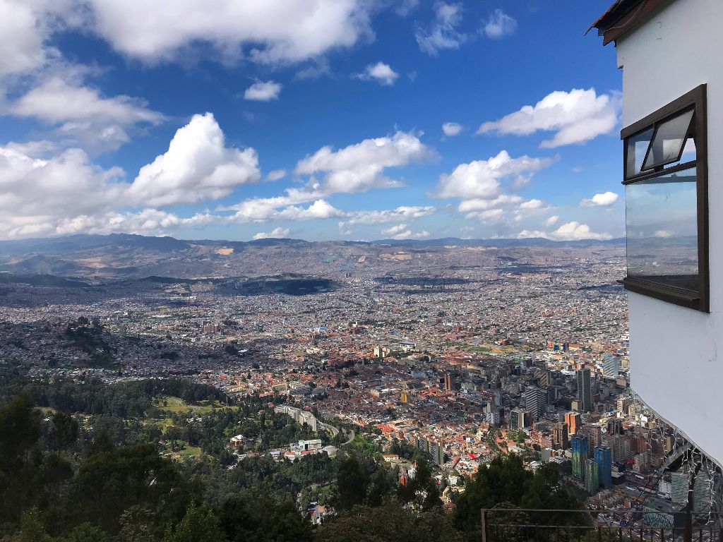 Blick vom Monserrate auf Bogota